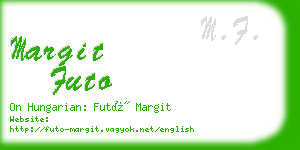 margit futo business card